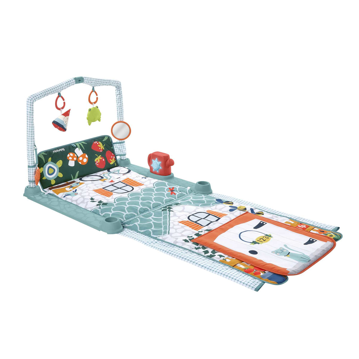 FISHER-PRICE 3-in-1 Spieldecke Lernspielzeug Entdeckerhaus