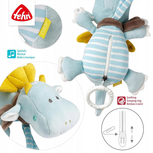 FEHN Kleine Burg Spieluhr-Anhänger DRACHE 19 cm – Produktfoto 2