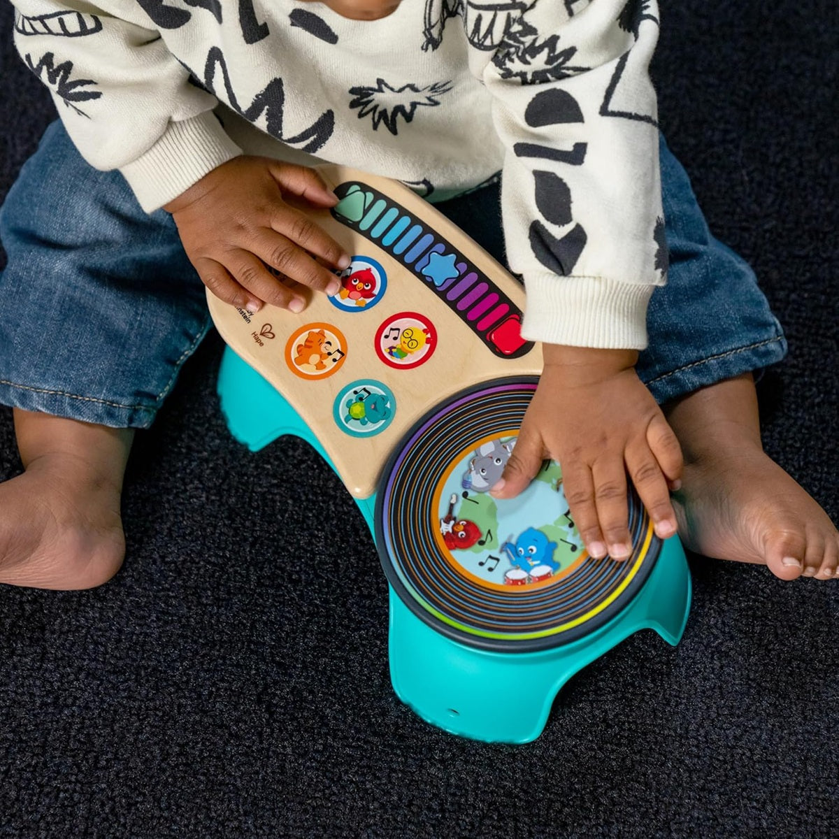 BABY EINSTEIN DJ Discovery hölzerne Touch-Konsole 50 Melodien und Klänge