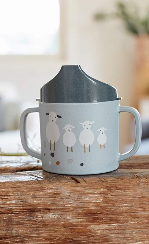 LASSIG Sippy Cup Tiny Farmer Sheep Trinklernbecher 150 ml 6 m+