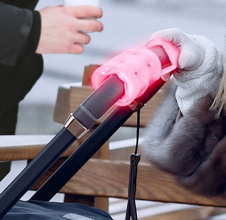 FINGER HEAT Gel-Handwärmer für Kinderwagen-, Fahrrad- und Rollergriffe x2