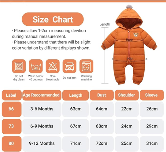 MINIZONE Winteroverall mit Kapuze 80