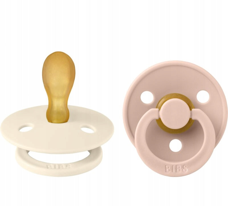 BIBS COLOUR Schnuller 2er-Pack Naturkautschuk 6 Monate+ SYMMETRISCH