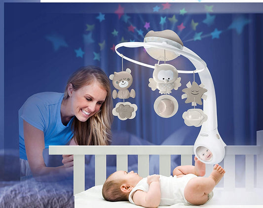 INFANTINO 3-in-1-mobiel met projector voor bedje en nachtkastje