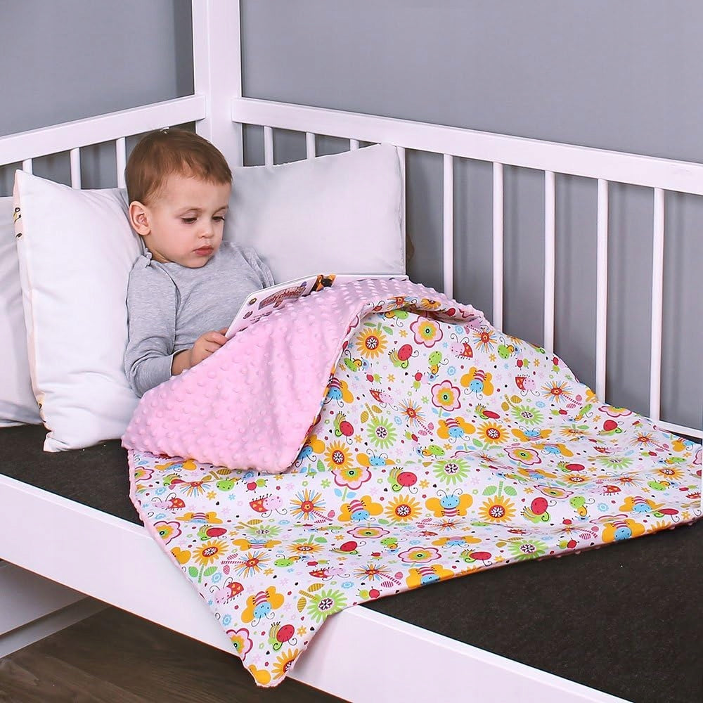 LULANDO Babydecke Minky 80x100