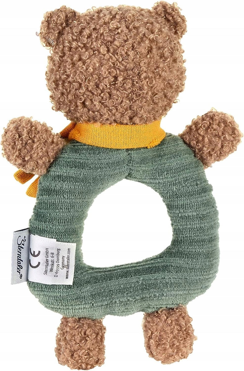 STERNTALER Baumwoll-Greifling mit Rassel BÄR BEN 17 cm