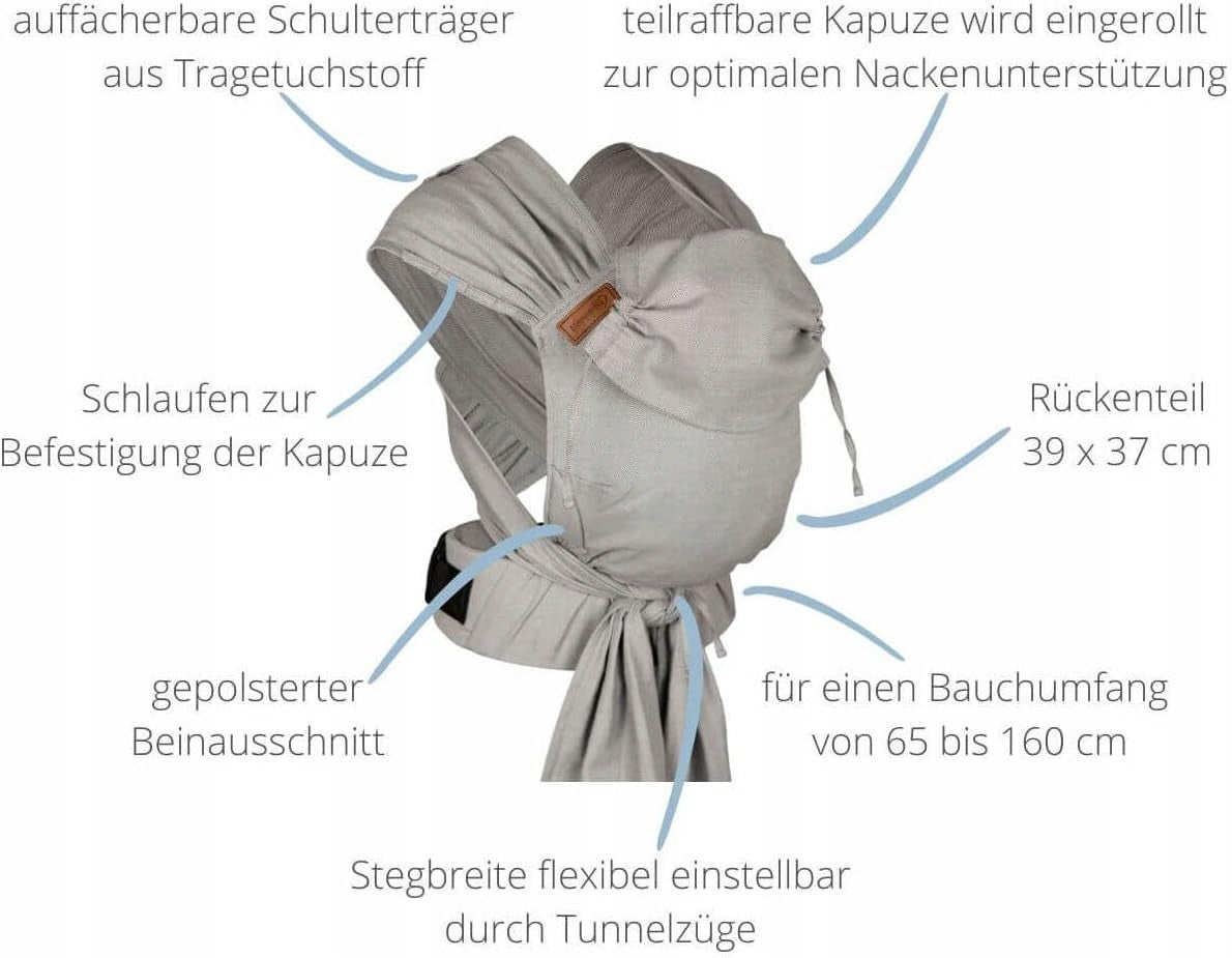 HOPPEDIZ hop-tye Buckle Ergonomische Babytrage