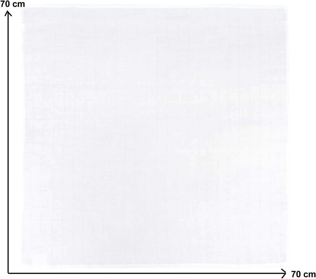 NATUREMARK Musselinwindeln 70cm x 70cm x 9 Stk
