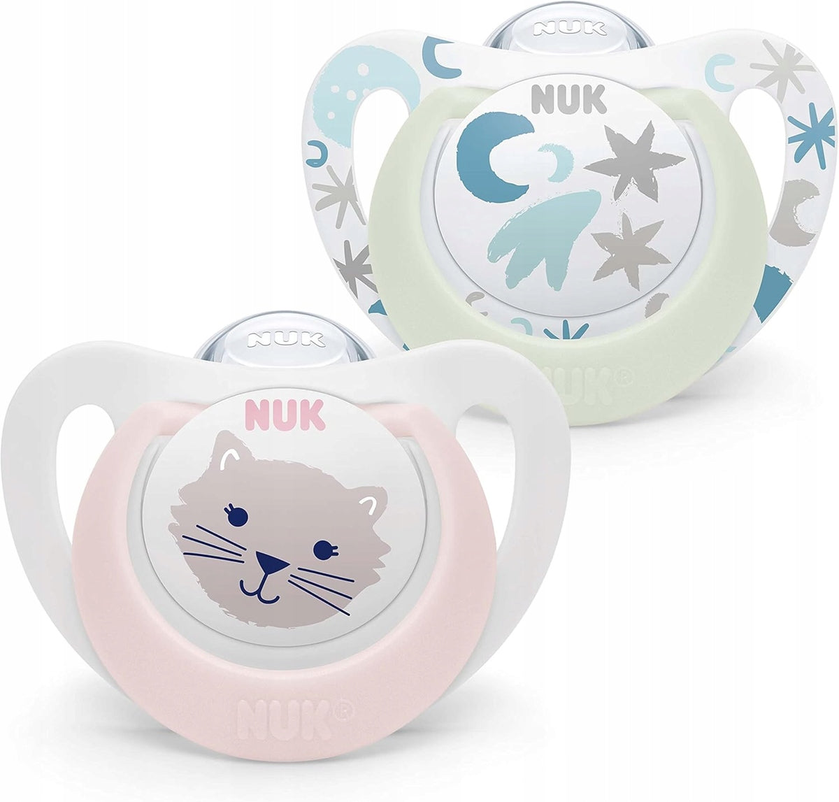 NUK STAR Day&Night Beruhigungssauger x2 0-6 Monate
