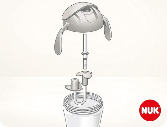 NUK Motion Cup AUSLAUFSICHER mit flexiblem Strohhalm 8m+