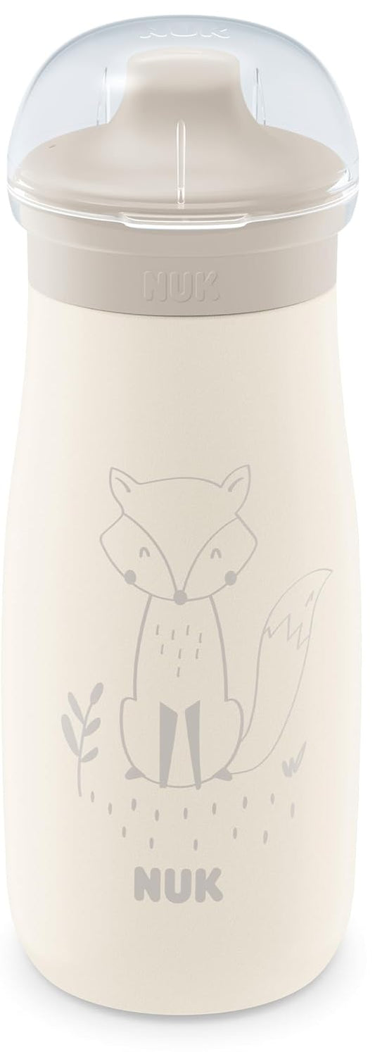 NUK Mini-Me Sip Stahlflasche mit hartem Mundstück, 300 ml, ab 9 Monaten, FUCHS – Produktfoto 2