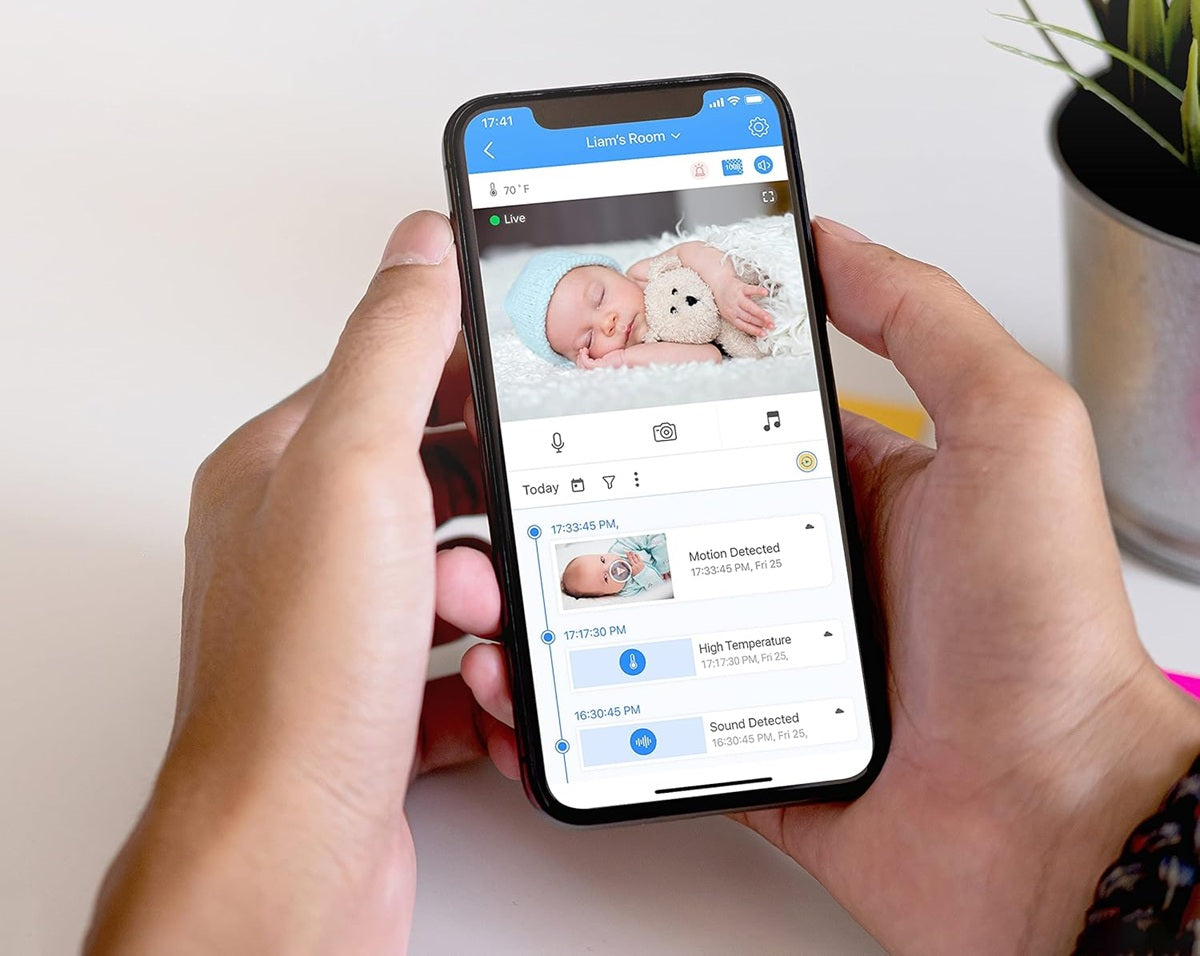 MOTOROLA Easy44 Connect digitales Babyphone 4,3" FHSS App