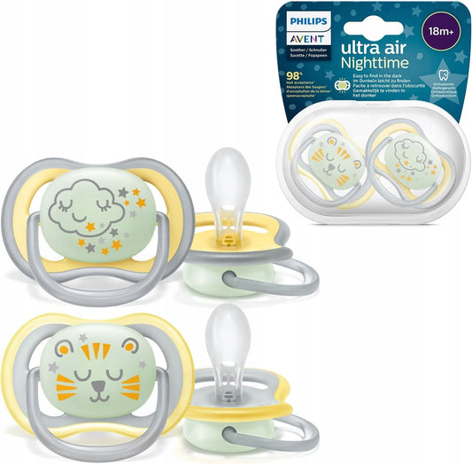 PHILIPS AVENT Ultra Air Night Schnuller x 2 ab 18 Monaten+ leuchten – Produktbild 2