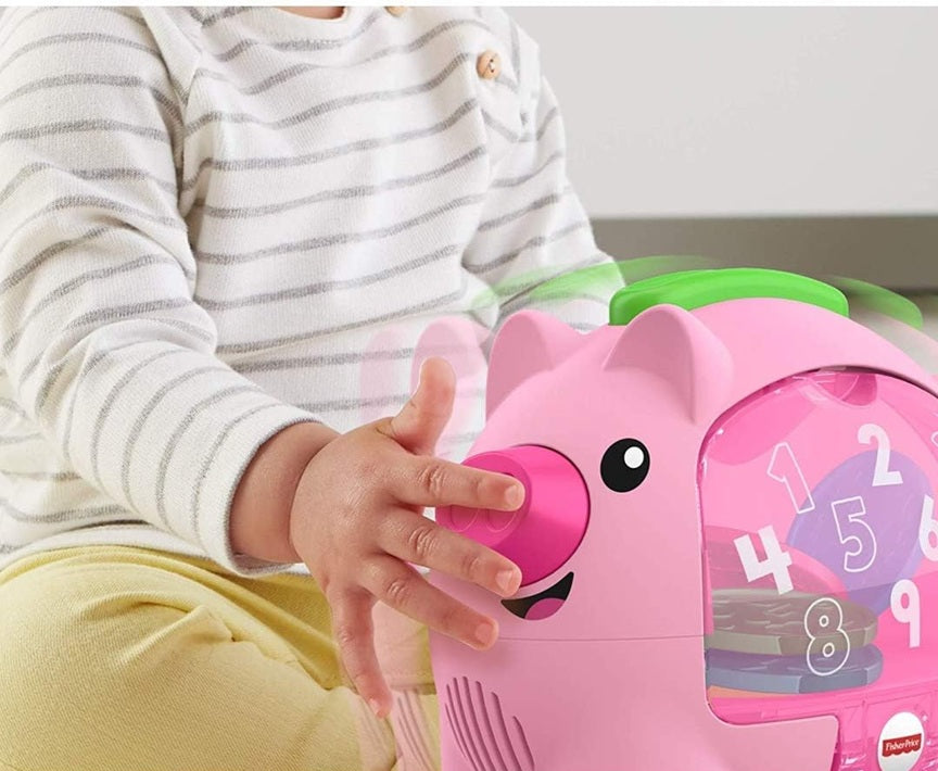 FISHER-PRICE interaktives Sparschwein Bewegung und Geräusche ENGLISCH