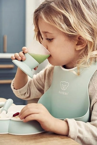 BABYBJORN Silikonlätzchen mit Auffangtasche x2