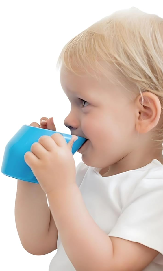 DOIDY Training Cup Becher mit Griffen zum Trinkenlernen vom Rand 200 ml 3 m+