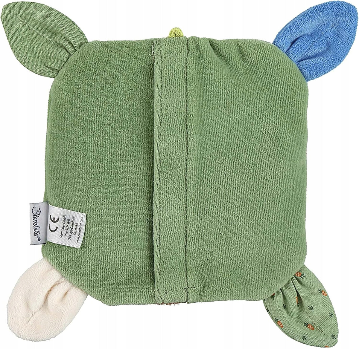 STERNTALER Osiołek Emmilius poduszka termofor z nasionami owsa 14 x 14 cm zielony dla dzieci