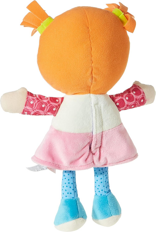 CHICCO Plüschpuppe Emily, Schmusetuch mit Rassel im Herz, 26 cm