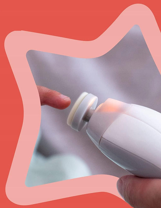 TOMMEE TIPPEE ηλεκτρική λίμα νυχιών με φως LED για παιδιά και ενήλικες