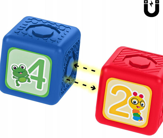 BABY EINSTEIN Connectables Add & Stack magnetische Bausteine, 6 Stück – Produktbild 2