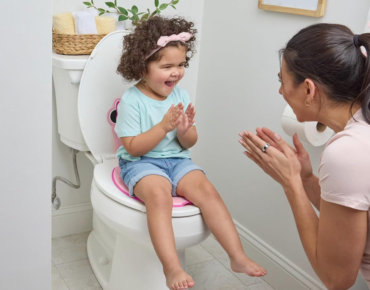 BRIGHT STARTS Flip & Sit nakładka na sedes 18 m+ 23 kg DISNEY MINNIE – em Minnie kolor różowy wiek 18 m+ maks – zdjęcie 6