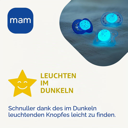 MAM Supreme Night Silikon-Schnuller 16m+ LEUCHTEND – Produktbild 2