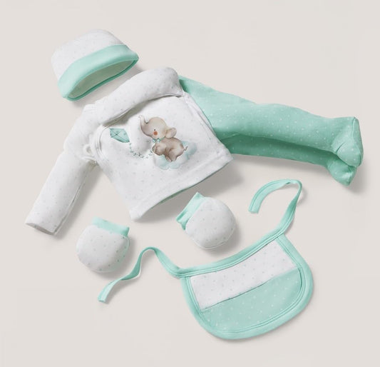 INTERBABY Baumwoll-Geschenkset für Babys 5-tlg.