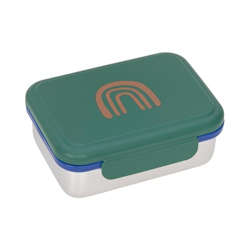 LÄSSIG Little Gang Rainbow Green Lunchbox aus Edelstahl