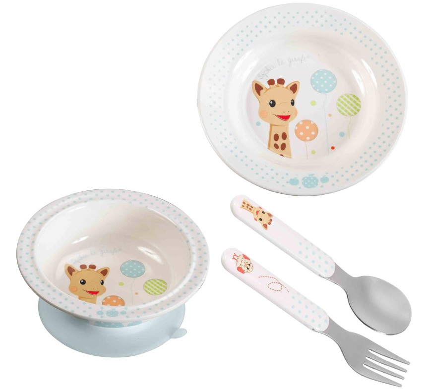 GIRAFFE SOPHIE Essgeschirr-Set 4tlg.