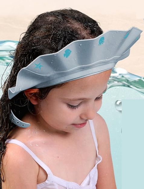 CUSCHCO Silikon-Badehaube Duschhaube für Kinder 35–60 cm