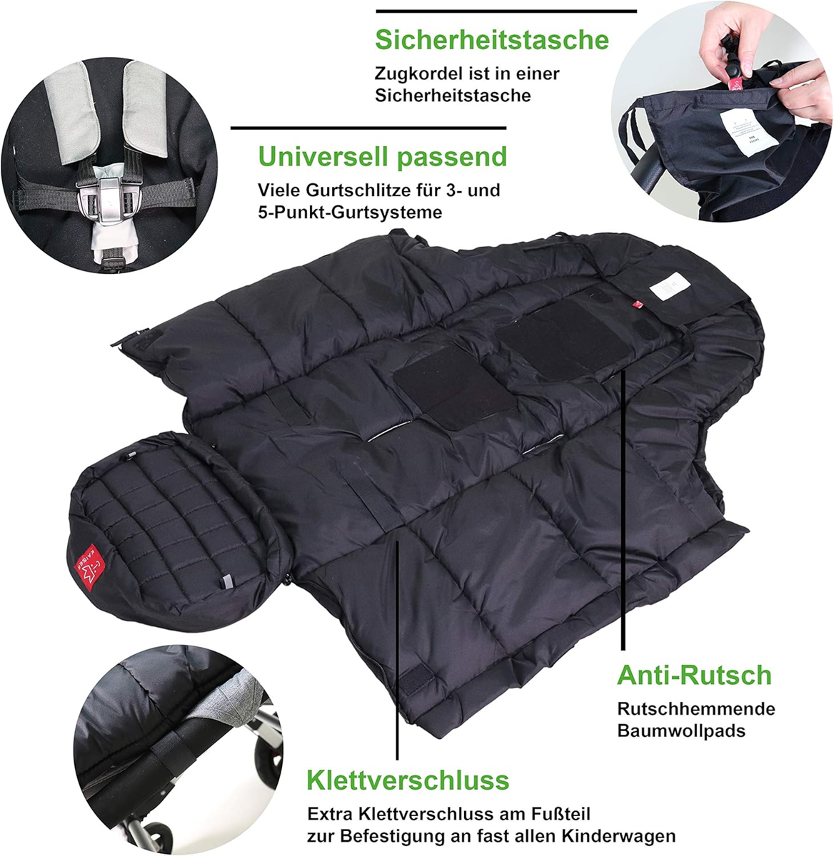 KAISER IGLU Fußsack für Kinderwagen 6-36 Monate
