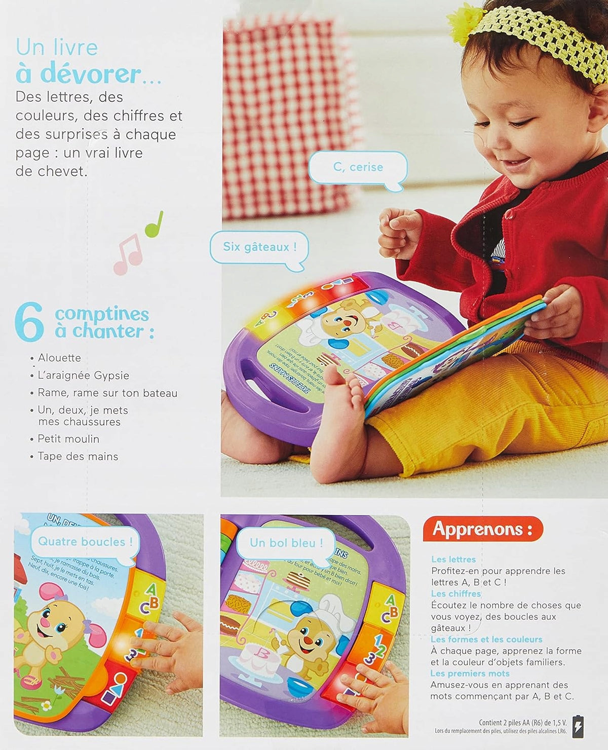 FISHER-PRICE CDH39 elektronisches Lernbuch FRANZÖSISCH