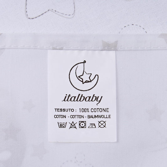 ITALBABY set di biancheria da letto per carrozzina 3 pezzi 80x110 /25x35 /35x75