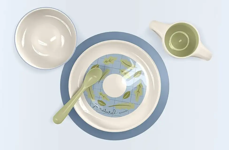 SUAVINEX Go Natural Geschirrset 5-teilig 6M+