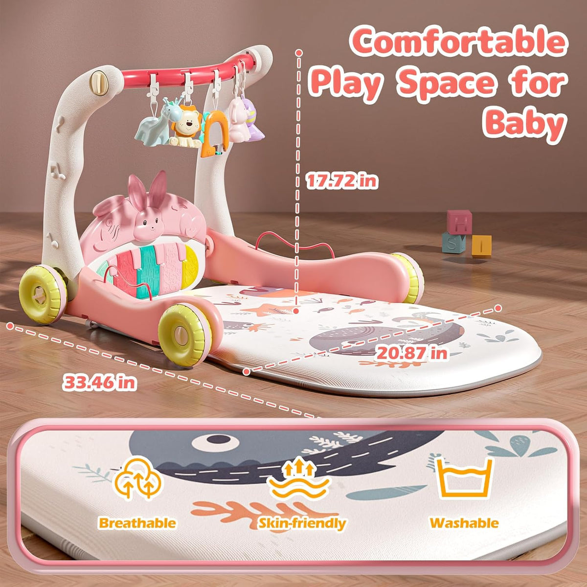 CUTE STONE Lernmatte mit Klavier 0-36 Monate