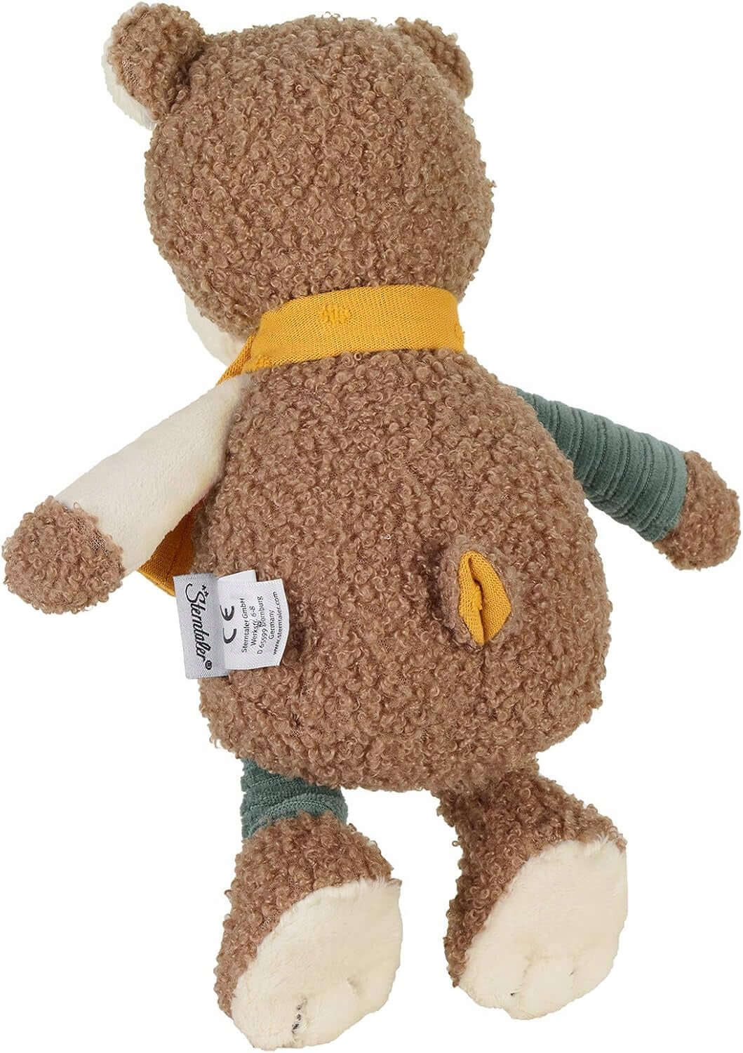 STERNTALER bawełniana przytulanka z grzechotką 23 cm MIŚ BEN – dominujący brązowy długość 23 cm – zdjęcie 3