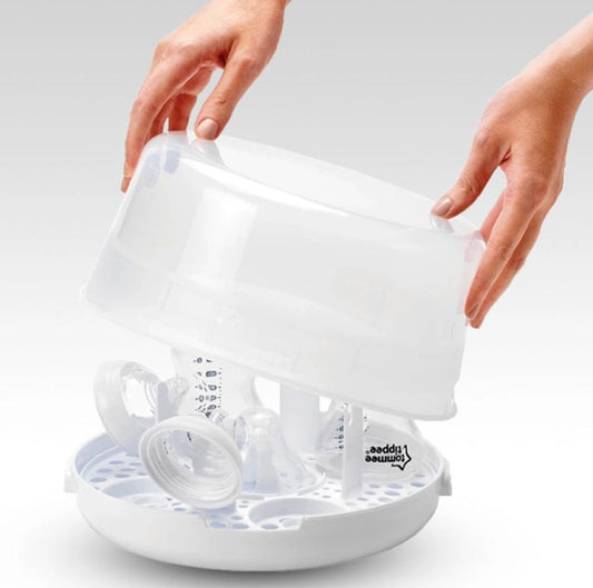 TOMMEE TIPPEE sterilizáló + csipesz és cumi
