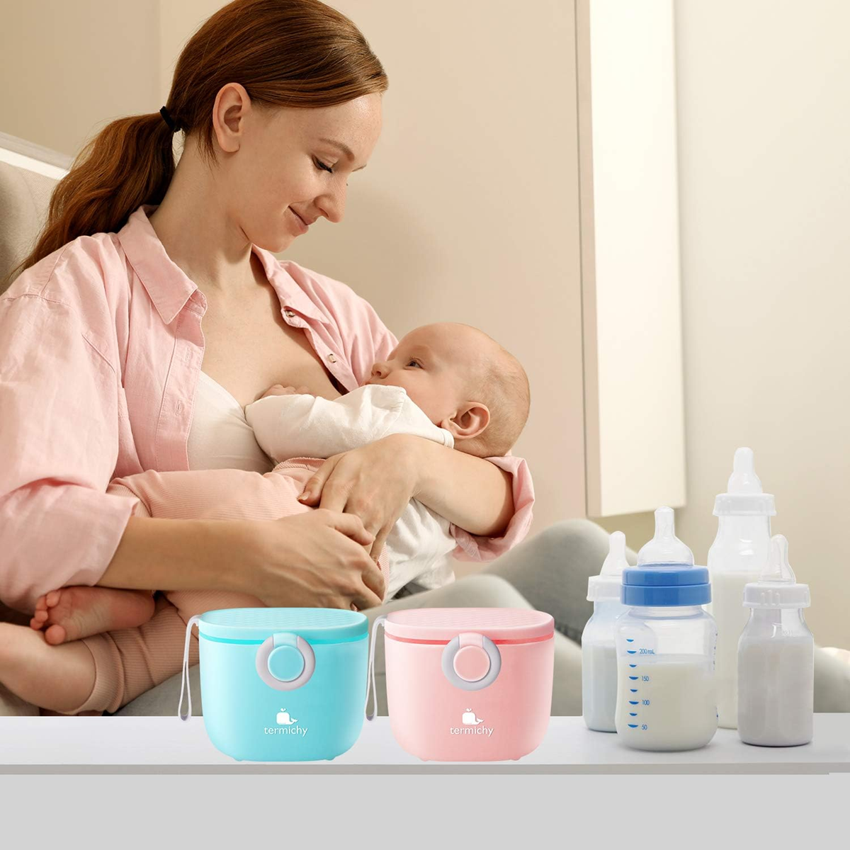 TERMICHY Behälter für Säuglingsnahrung 500 ml 250 g + Messlöffel