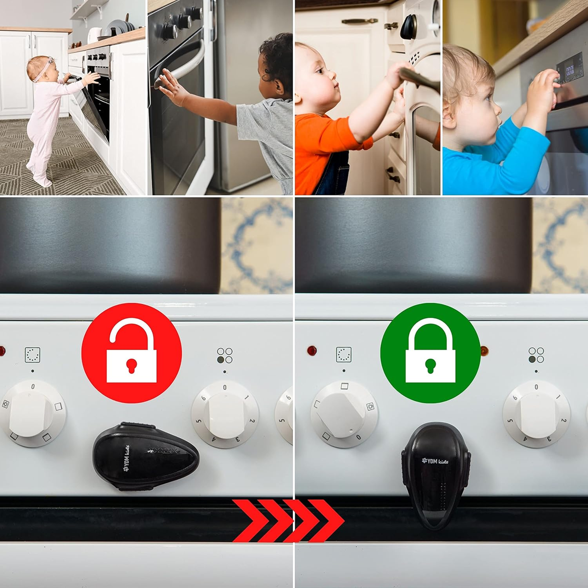 YDM Kids Sicherheitssperre für Backofentüren 1 Stück