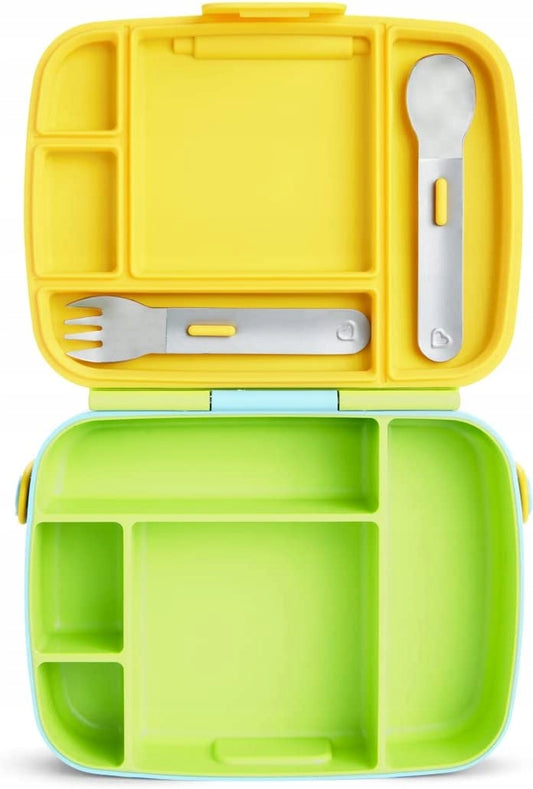 MUNCHKIN Bento Box Brotdose + Besteck, 5 Fächer