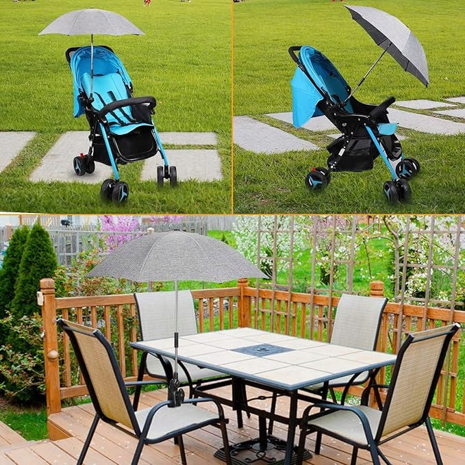 ZJ RIGHT Kinderwagen-Sonnenschirm Durchmesser 62 cm UV-Schutz wasserdicht