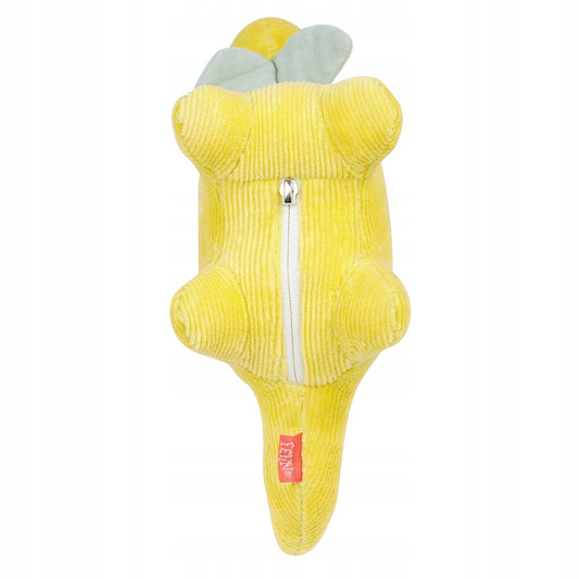 FEHN Kuscheltier aus Cord mit Nachtlicht DINO 20 x 23 cm – Produktbild 2