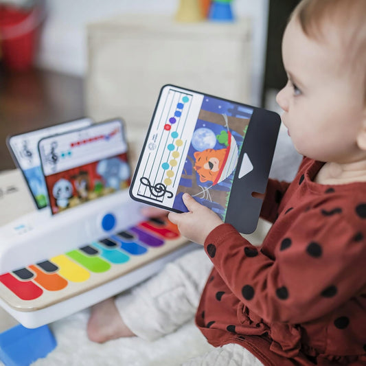 HAPE BABY EINSTEIN hölzernes Touch-Piano + 5 Musikkarten