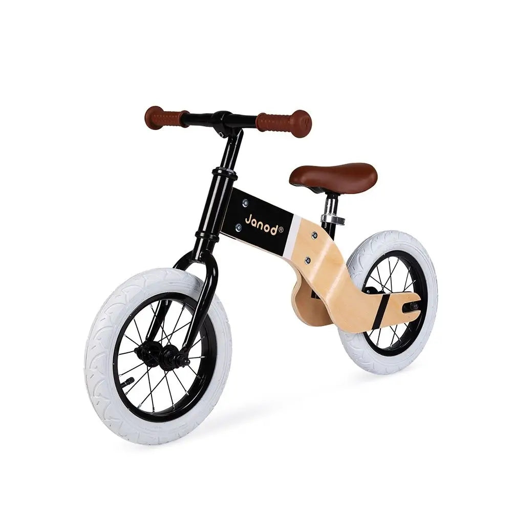 JANOD Bikloon Deluxe Laufrad aus Holz 12 Zoll, Sattelhöhe 40-46 cm