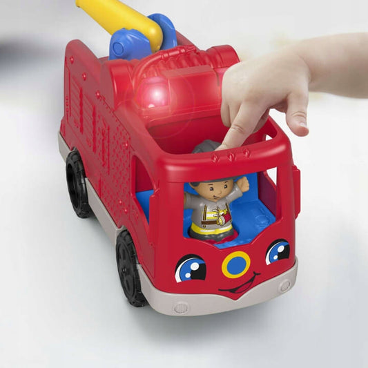 Autopompa FISHER-PRICE GXR77 + 1 figurina LINGUA TEDESCA