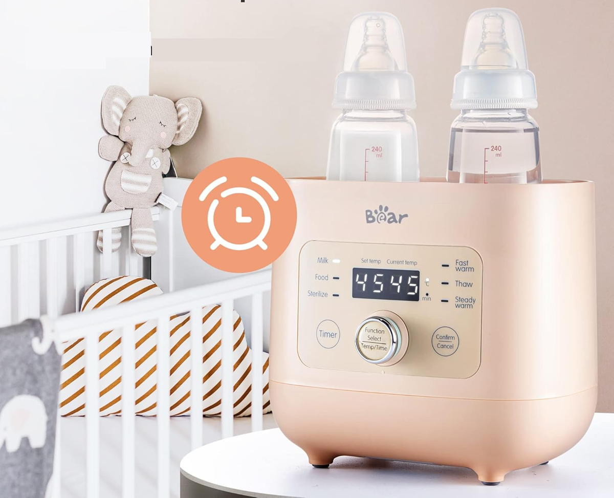 BEAR 6in1 Flaschenwärmer, Auftauen, Warmhalten, Sterilisieren