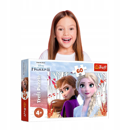 TREFL Puzzle Zauberwelt von Anna und Elsa DIE EISKÖNIGIN 60 Teile ab 4 Jahren – Produktfoto 2
