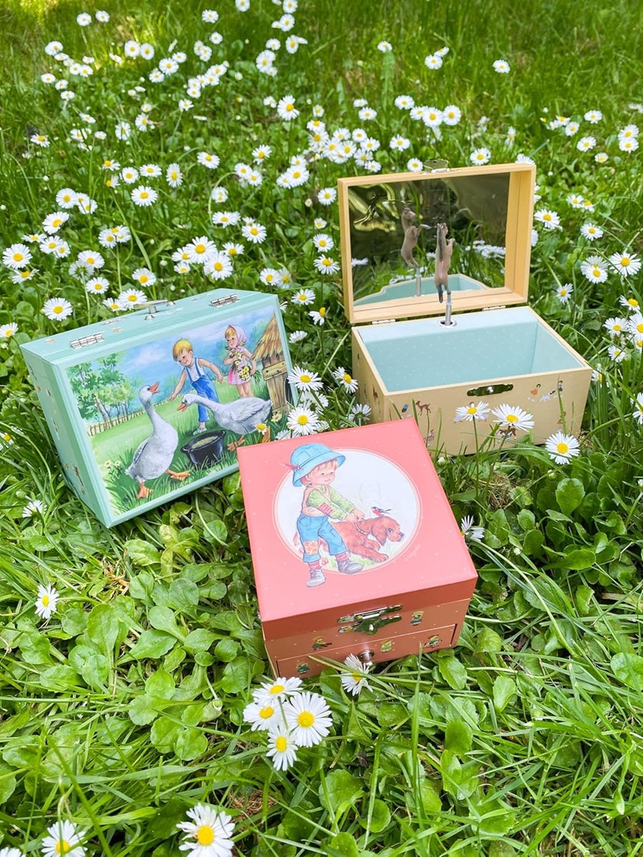 TROUSSELIER Gans Spieldose zum Aufziehen Jeanne Lagarde
