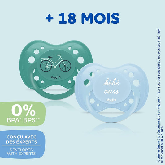 DODIE anatomischer Beruhigungssauger 18m+ Bébé Ours x3 – Produktbild 2