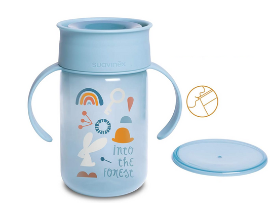 SUAVINEX Tréninkový hrneček KUBEK NIEKAPEK 360° 340 ml